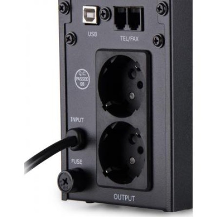 Джерело безперебійного живлення Vinga LED 600VA metal case with USB (VPE-600MU) фото №8