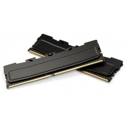 Модуль пам'яті для комп'ютера Exceleram DDR4 16GB (2x8GB) 3200 MHz Kudos Black  (EKBLACK4163216AD) фото №3