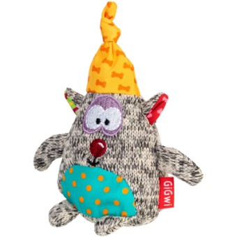 Изображение Іграшки для собак GiGwi Plush Ведмідь з пискавкою 10 см (75044)