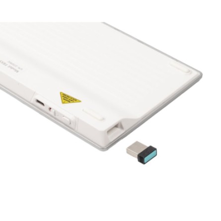 Клавіатура A4Tech FBX51C Wireless/Bluetooth White (FBX51C White) фото №5