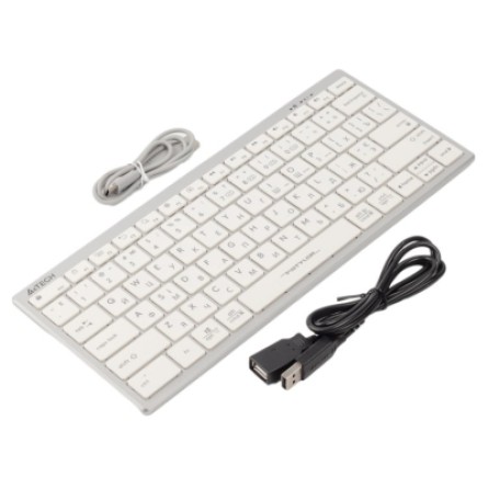 Клавиатура A4Tech FBX51C Wireless/Bluetooth White (FBX51C White) фото №6