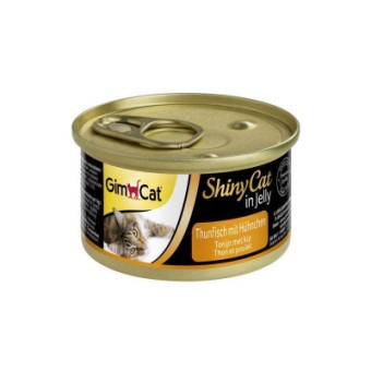 Зображення Консерва для котів GimCat Shiny Cat з тунцем та куркою 70 г (4002064413105)