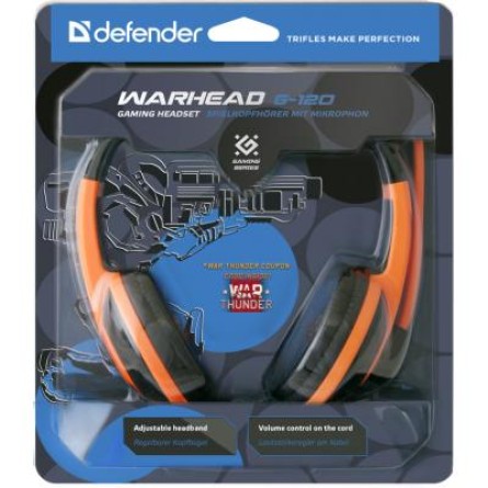 Навушники Defender Warhead G-120 Black-Orange (64099) фото №7