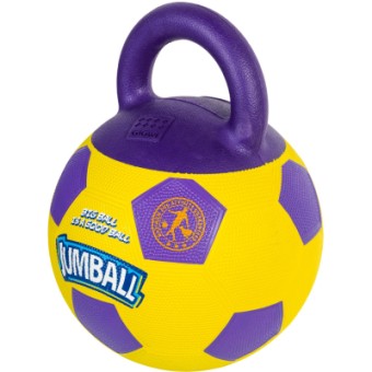 Изображение Іграшки для собак GiGwi М'яч футбольний з ручкою 26 см (75366)
