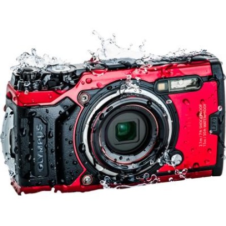 Цифрова фотокамера Olympus TG-6 Red (Waterproof - 15m; GPS; 4K; Wi-Fi) (V104210RE000) фото №6