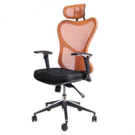 Офісне крісло Barsky Butterfly Black/Orange (Fly-01)