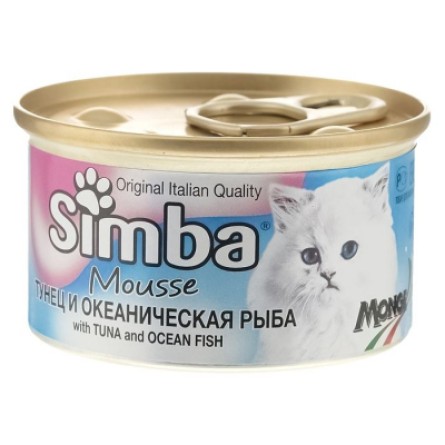 Консерва для котів Simba Cat Wet тунець та океанічна риба 85 г (8009470009423)
