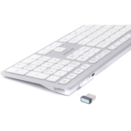 Клавиатура A4Tech FBX50C USB/Bluetooth White (FBX50C White) фото №3