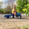 Електромобіль дитячий Falk New Holland трактор на педалях з причепом Синій (3080AB) фото №5