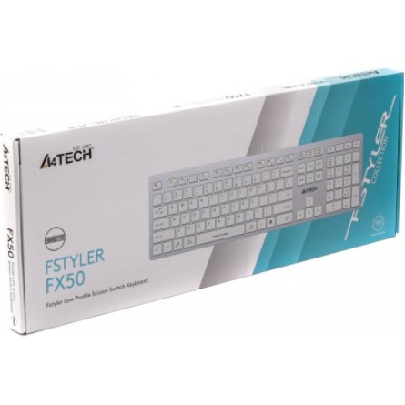 Клавиатура A4Tech FX50 USB White фото №4