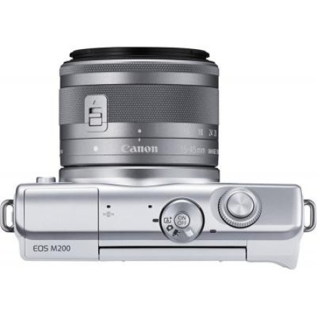Цифрова фотокамера Canon EOS M200   15-45 IS STM White (3700C032) фото №6