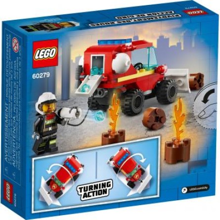Конструктор Lego Конструктор  City Fire Пожарный пикап 87 деталей (60279) фото №6