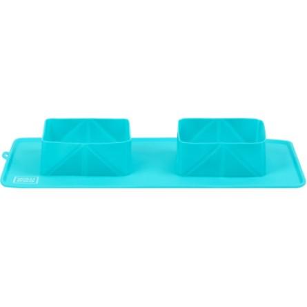 Посуд для собак WAUDOG Миска складана Silicone блакитна (50802) фото №2