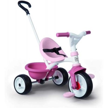 Велосипед дитячий Smoby Be Move 2 в 1 с багажником Розовый (740332)