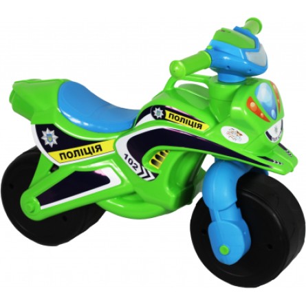 Велосипед дитячий Active Baby Police музичний зелено-блакитний (0139-0152М) фото №2