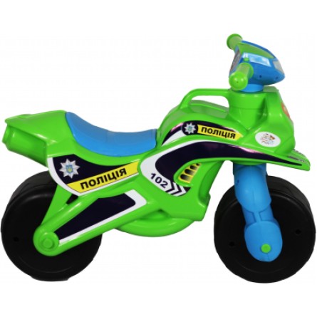 Велосипед дитячий Active Baby Police музичний зелено-блакитний (0139-0152М) фото №3