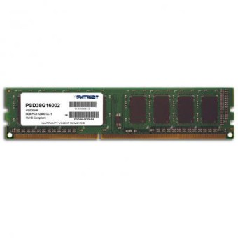 Зображення Модуль пам'яті для комп'ютера Patriot DDR3 8GB 1600 MHz  (PSD38G16002)