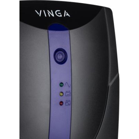 Источник бесперебойного питания Vinga LED 1500VA plastic case (VPE-1500P) фото №3