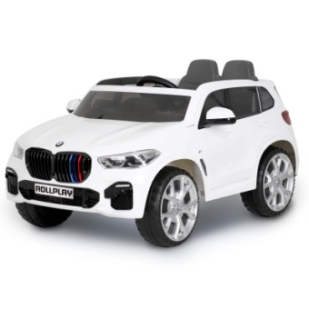 Зображення Електромобіль дитячий Rollplay BMW X5M двомісний білий (7290113213319)
