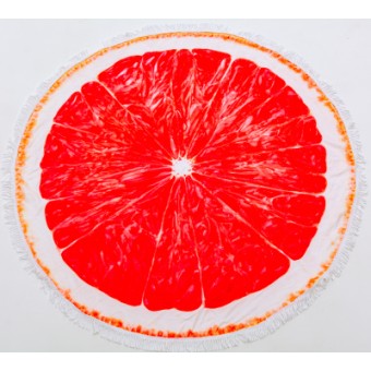 Рушник MirSon пляжное №5056 Summer Time Grapefruit 150x150 см (2200003180701)