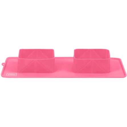Посуд для собак WAUDOG Миска складана Silicone рожева (50807) фото №2