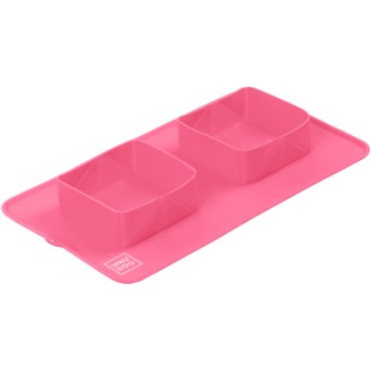 Зображення Посуд для собак WAUDOG Миска складана Silicone рожева (50807)