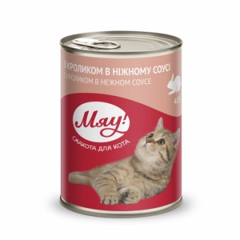 Зображення Консерва для котів  у ніжному соусі зі смаком кролика 415 г (4820083902659)