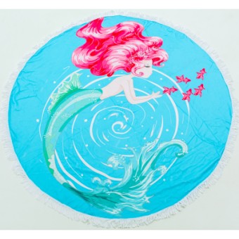 Зображення Рушник MirSon пляжное №5058 Summer Time Mermaid 150x150 см (2200003180848)