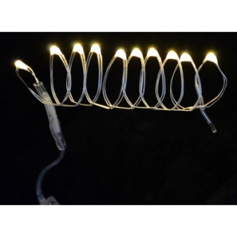 Изображение Гирлянда YES! Fun LED 10 ламп, молочно-белая, 0,55 м. (801097)