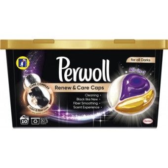 Зображення Капсули для прання Perwoll All-in-1 для темных и черных вещей 10 шт. (9000101514223)