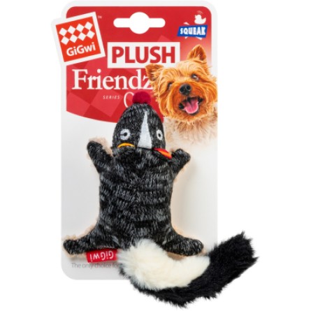 Іграшки для собак GiGwi Plush Скунс із пищалкою 9 см (75386) фото №2