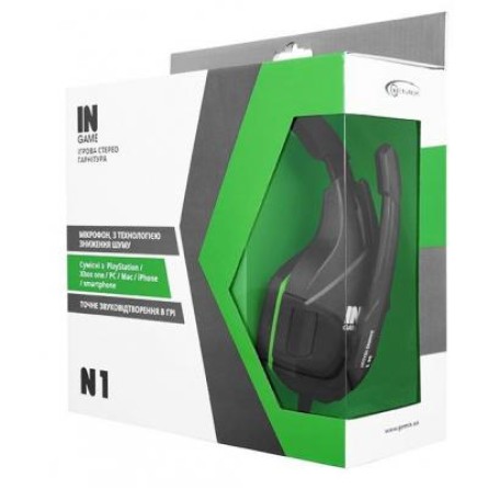 Наушники Gemix N1 Black-Green Gaming фото №5