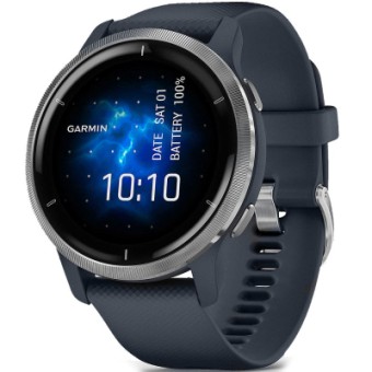 Зображення Smart годинник Garmin Venu 2, GPS, Wi-Fi, Blue Granite   Passivated (010-02430-10)