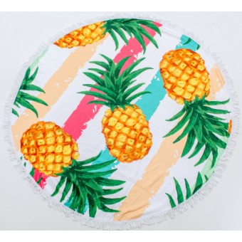 Зображення Рушник MirSon пляжное №5060 Summer Time Pineapple 150x150 см (2200003180862)