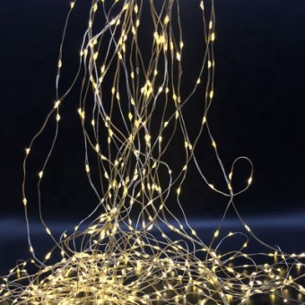 Изображение Гирлянда Novogod`ko Конский хвост, медн.провода 345 LED,тепл.бел, 2,3м (974226)