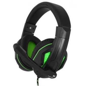 Зображення Навушники Gemix N2 LED Black-Green Gaming