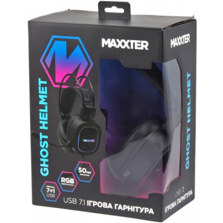 Навушники Maxxter Ghost Helmet Black фото №6