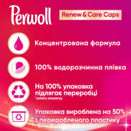 Капсули для прання Perwoll All-in-1 для цветных вещей 18 шт. (9000101513882) фото №4