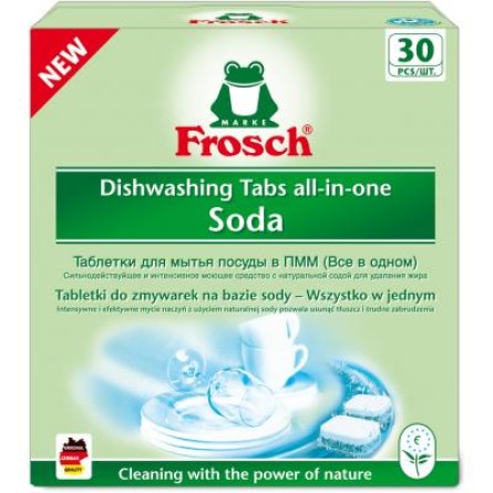 Таблетки для посудомийної машини Frosch Сода 30 шт. (4009175191908)