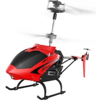 Зображення Радіокерована іграшка Syma  Вертолёт 2.4 ГГц 23 см со светом, барометром (S5H_red)