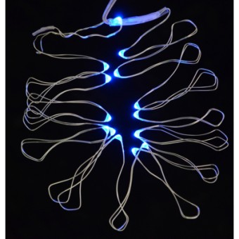 Изображение Гирлянда YES! Fun LED 15 ламп голубая 1,6 м (801118)