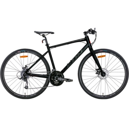 Велосипеди Leon 28" HD-80 DD рама-21" 2022 Black/Grey (OPS-LN-28-022)
