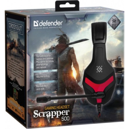 Навушники Defender Scrapper 500 Black-Red (64500) фото №9
