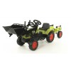 Електромобіль дитячий Falk Claas Arion трактор з причепом і переднім ковшем Зелений (2040AM) фото №3