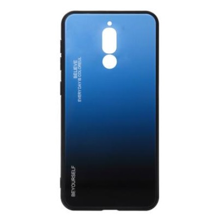 Чохол для телефона BeCover Gradient Glass для Xiaomi Redmi 8 Blue-Black (704433)