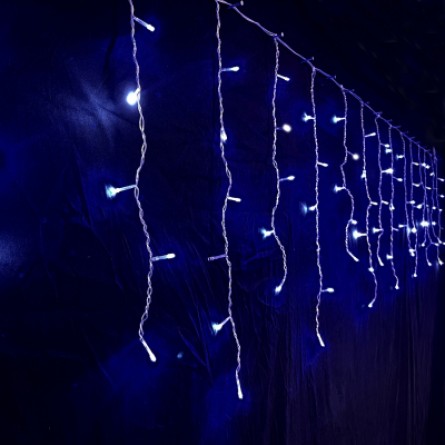 Гирлянда Novogod`ko бахрома 83 LED, синий, 3*0,6 м, мерцание (973777)