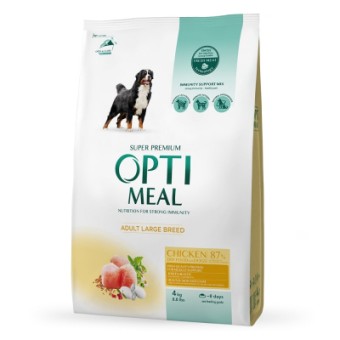 Зображення Сухий корм для собак Optimeal для великих порід зі смаком курки 4 кг (4820083905551)