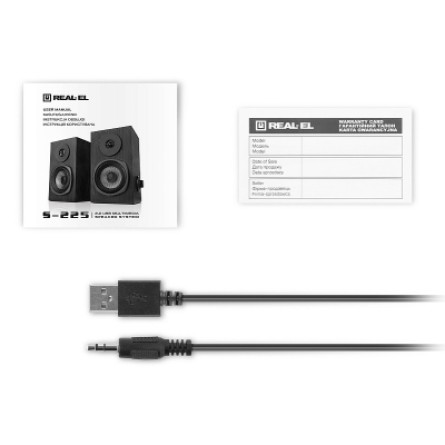Акустическая система REAL-EL S-225 USB Black фото №9