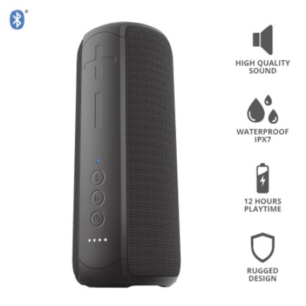 Акустическая система Trust Caro Max Powerful Bluetooth Speaker Black (23833) фото №9