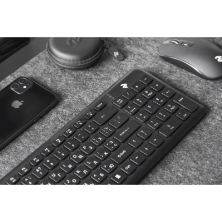 Клавиатура 2E KS230 Slim Wireless Black (-KS230WB) фото №11